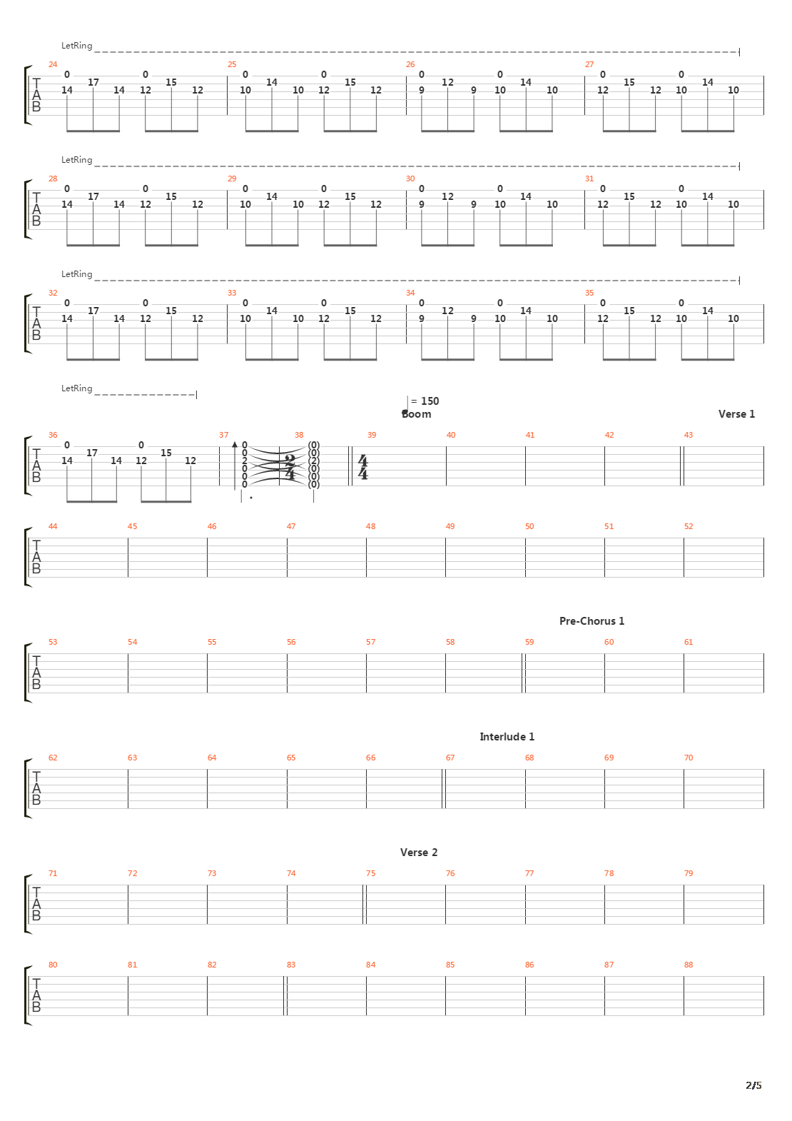 The Talisman吉他谱