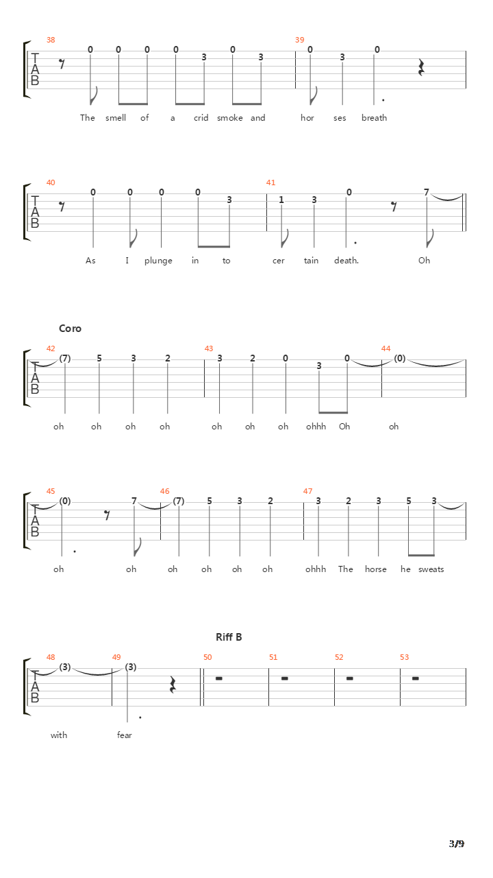 The Trooper吉他谱