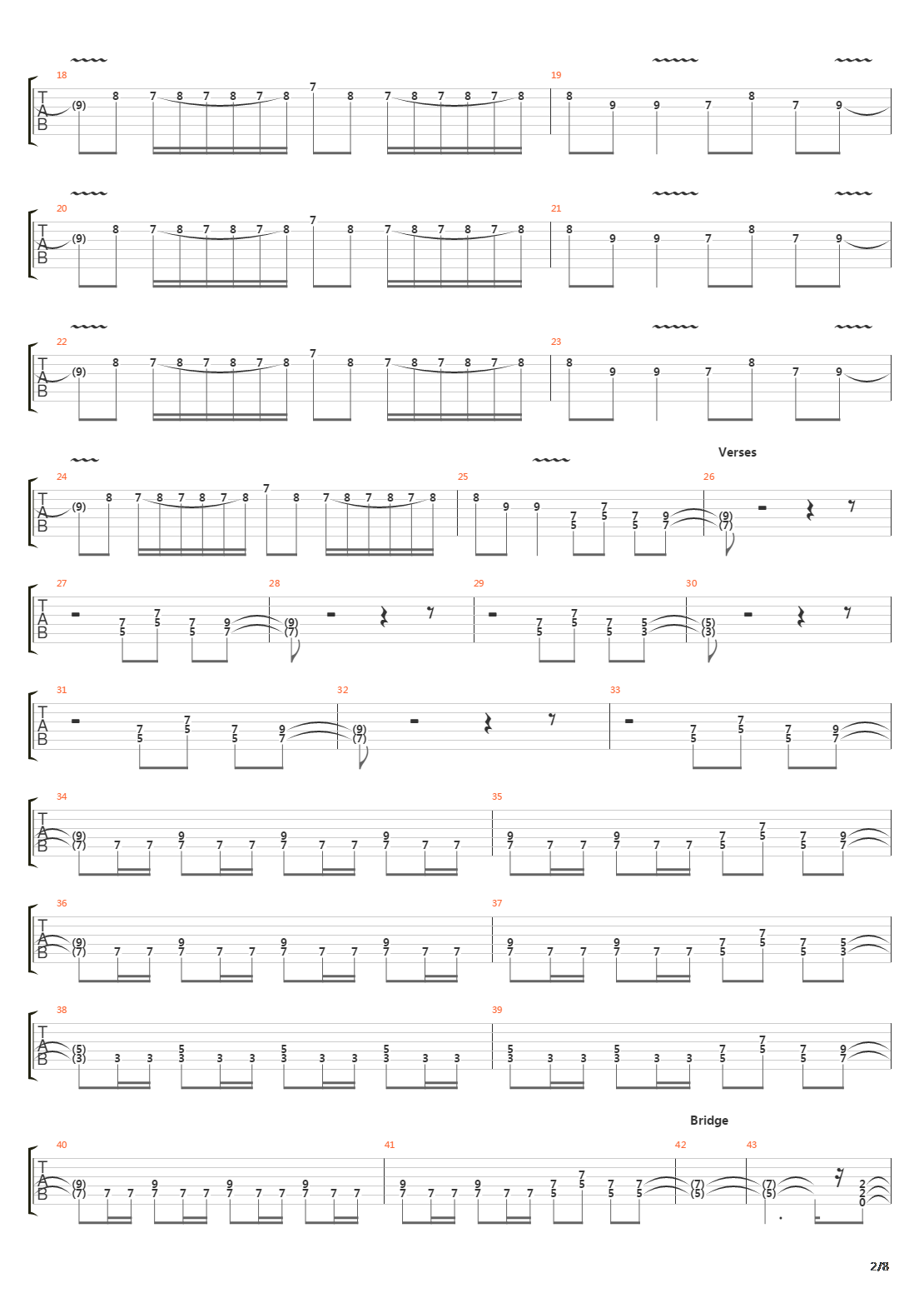 The Trooper吉他谱