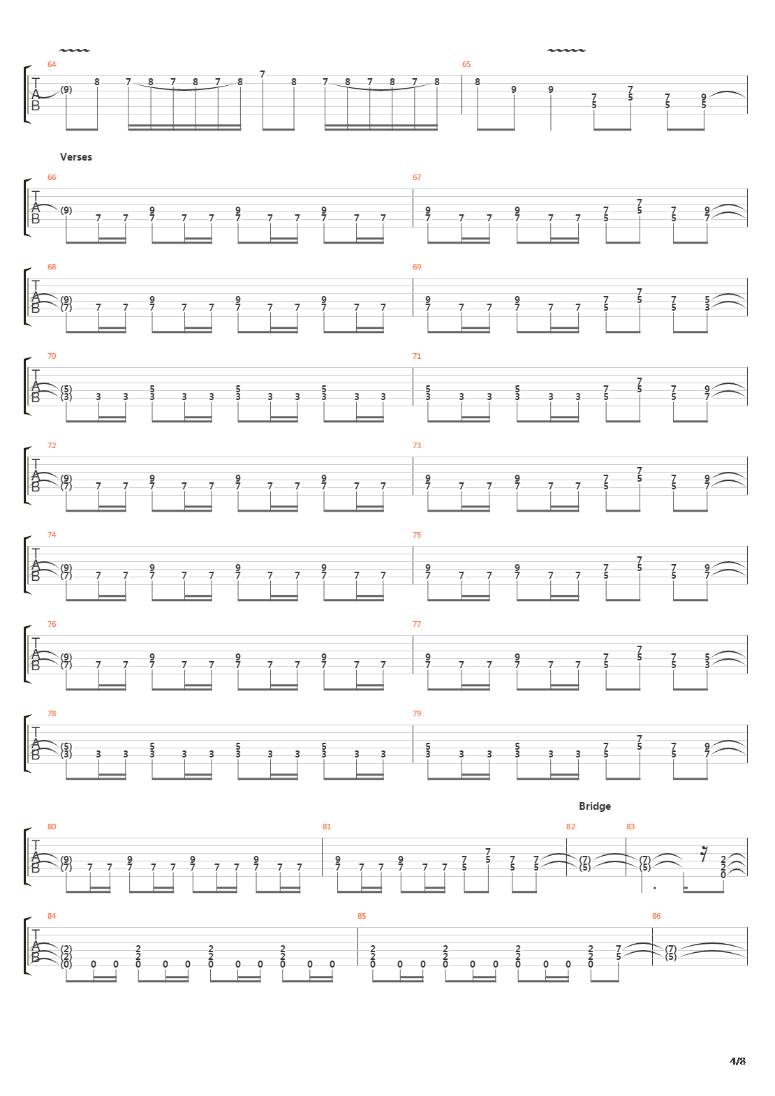 The Trooper吉他谱