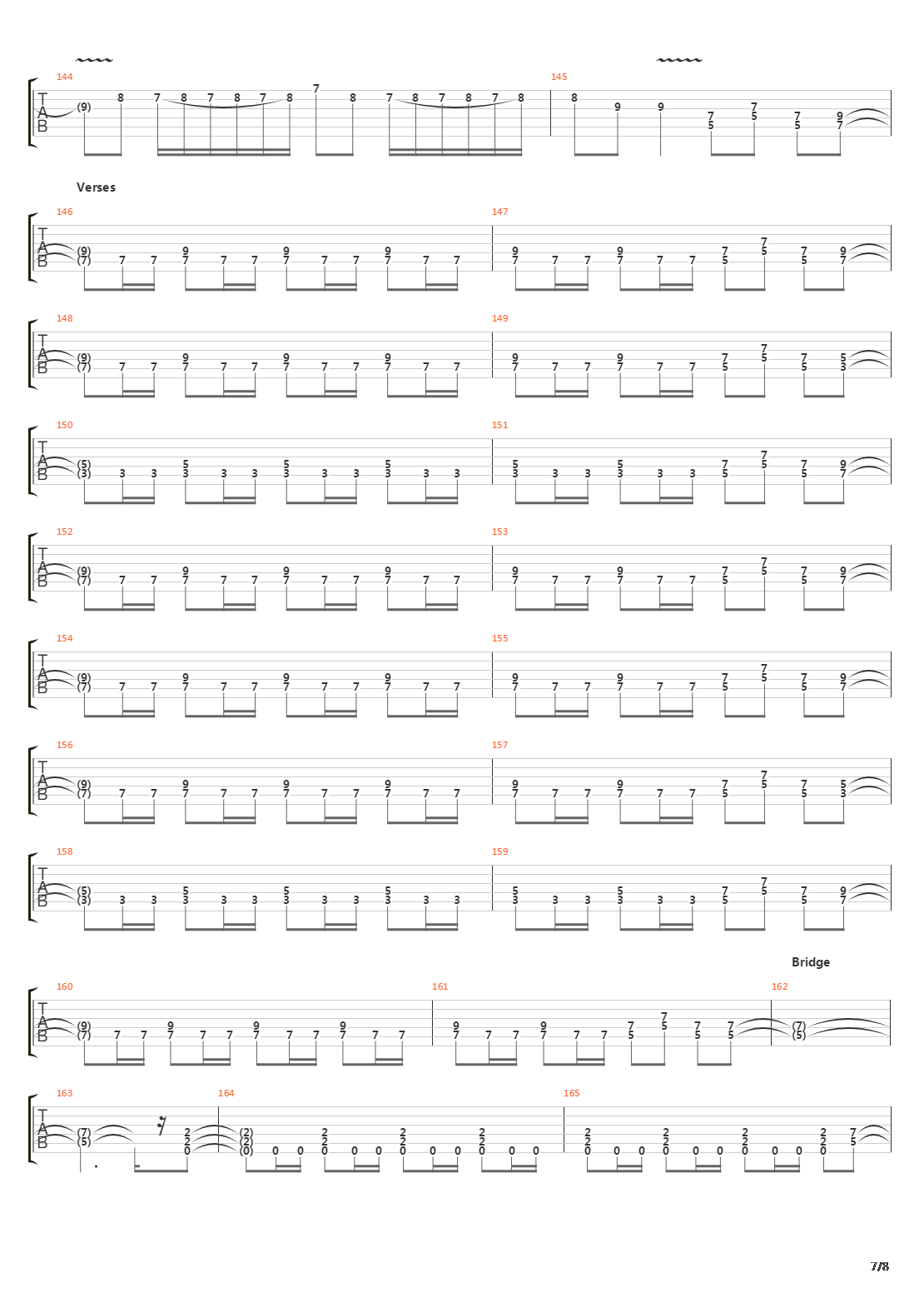 The Trooper吉他谱