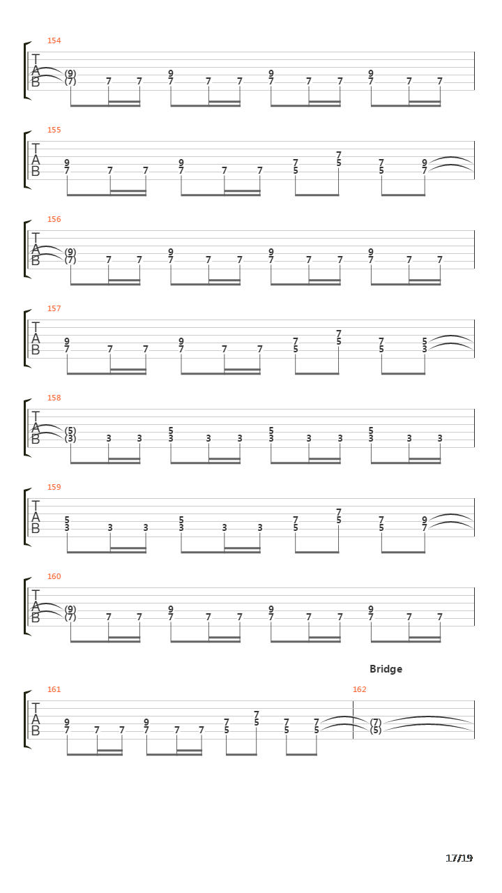 The Trooper吉他谱