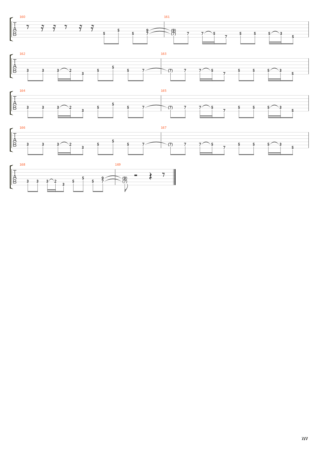 The Trooper吉他谱