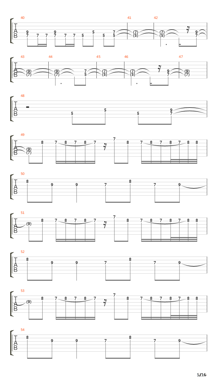 The Trooper吉他谱