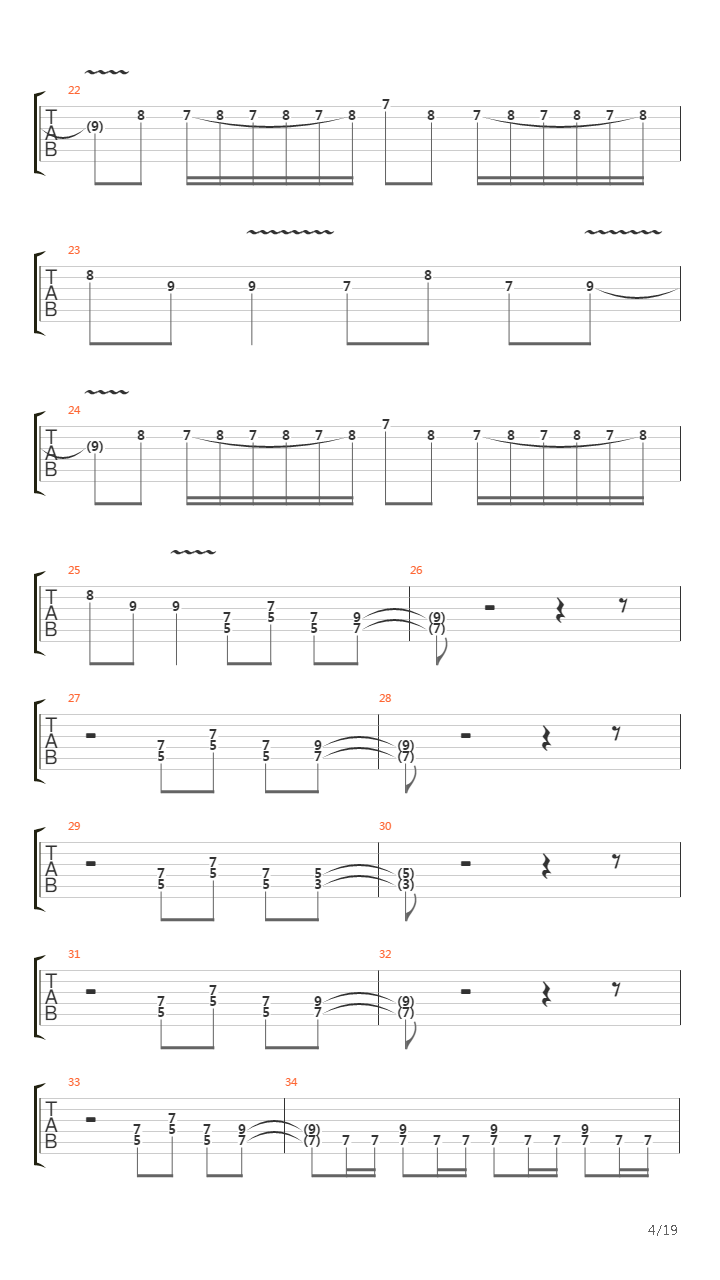 The Trooper吉他谱