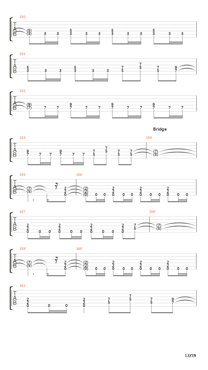 The Trooper吉他谱