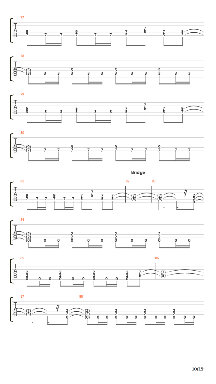 The Trooper吉他谱