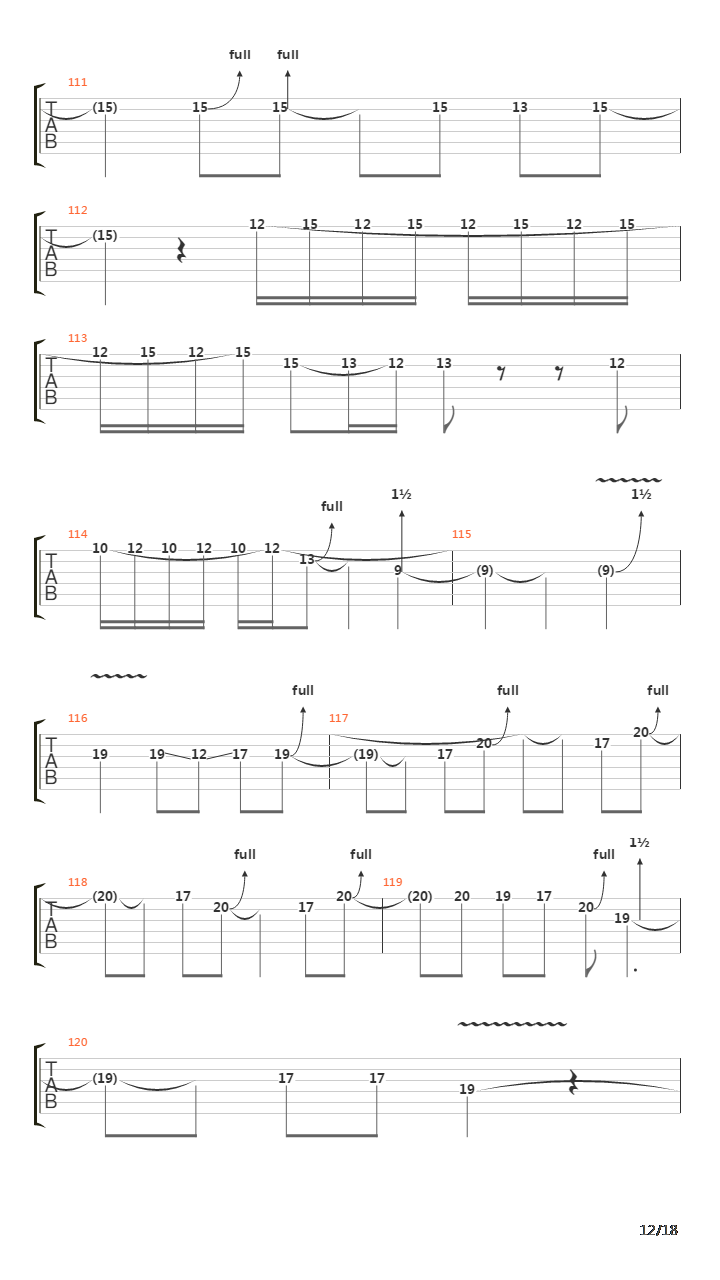 The Trooper吉他谱