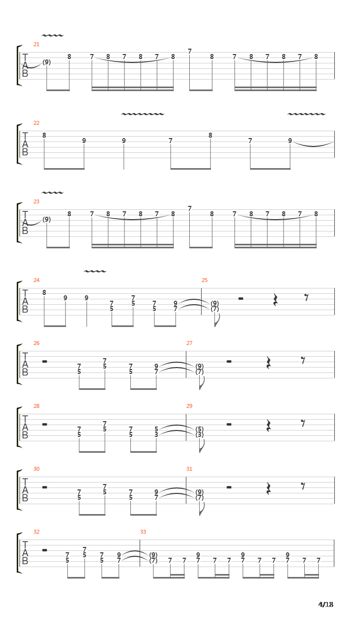 The Trooper吉他谱