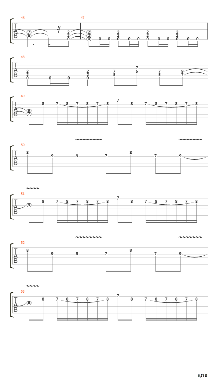 The Trooper吉他谱