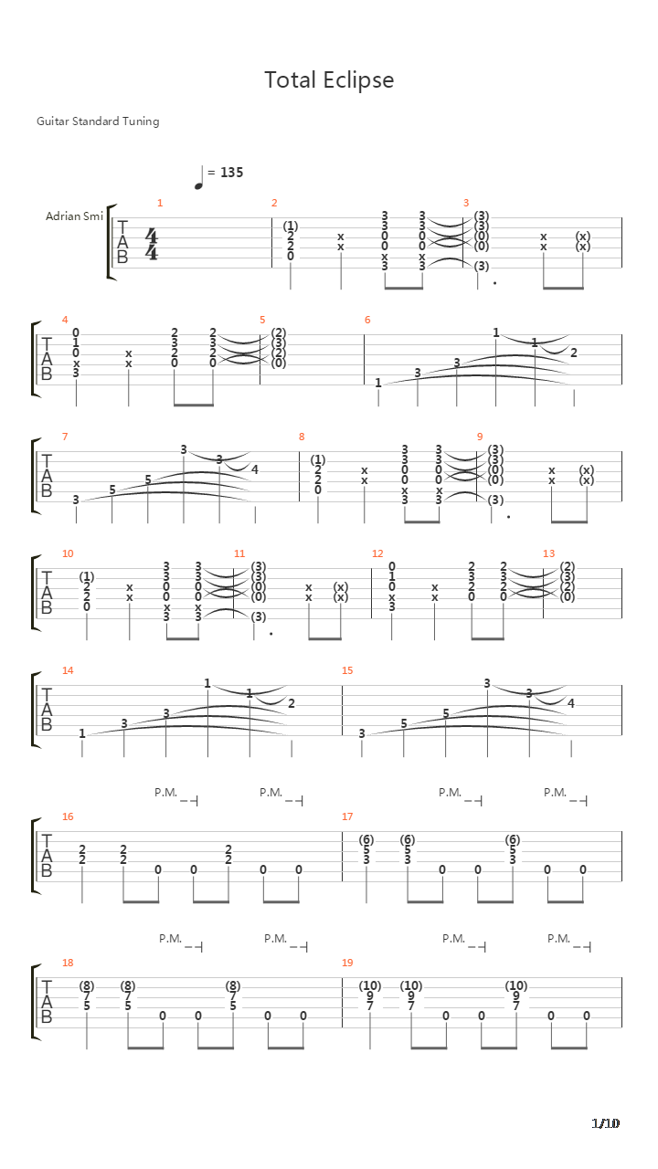 Total Eclipse吉他谱