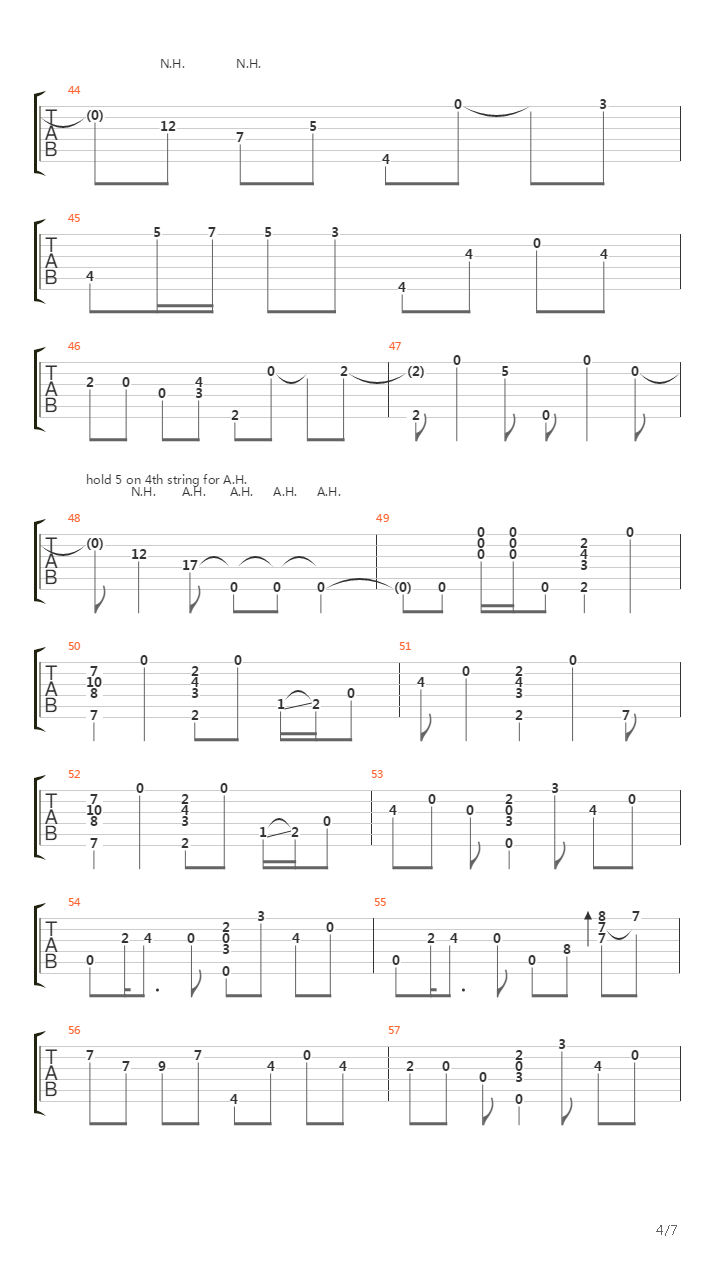 Nakagawasan吉他谱