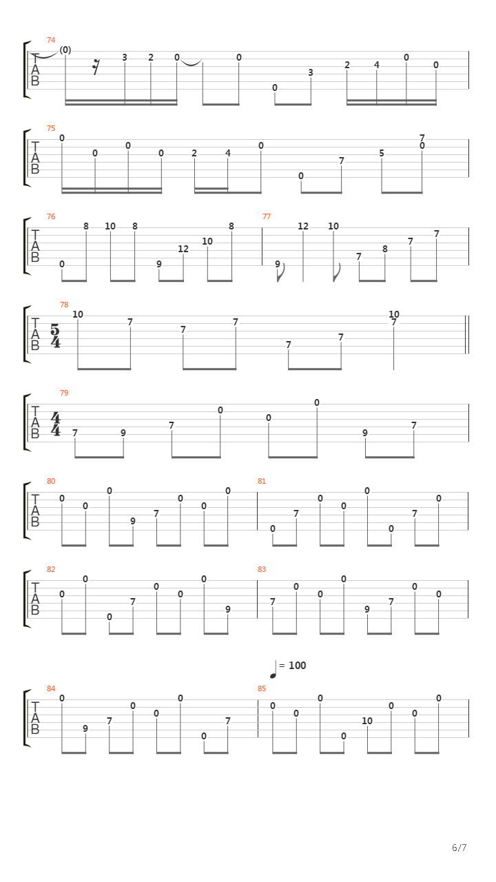 Nakagawasan吉他谱