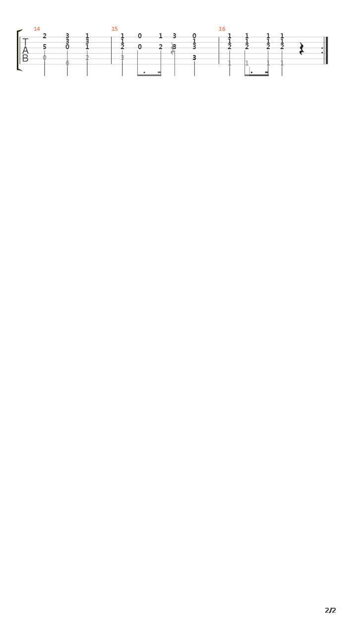 Opus 39 No 30吉他谱