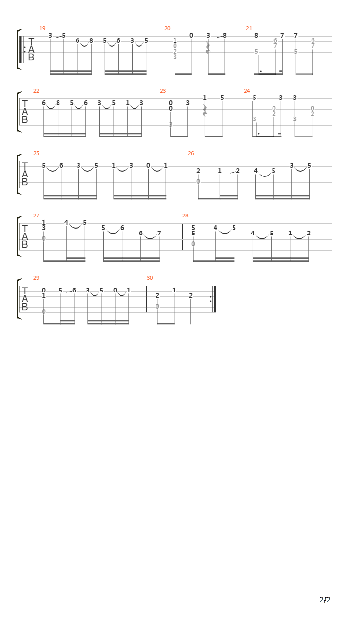 Etude 3吉他谱