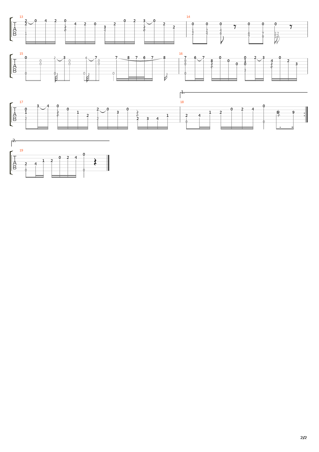 Etude 6吉他谱