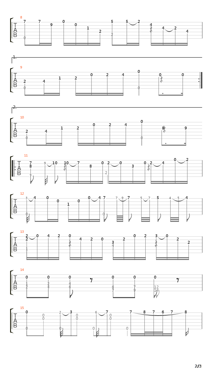 Etude 6吉他谱