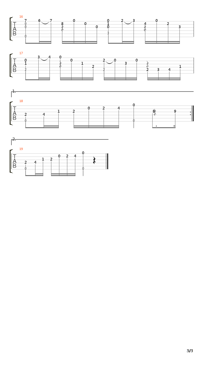 Etude 6吉他谱