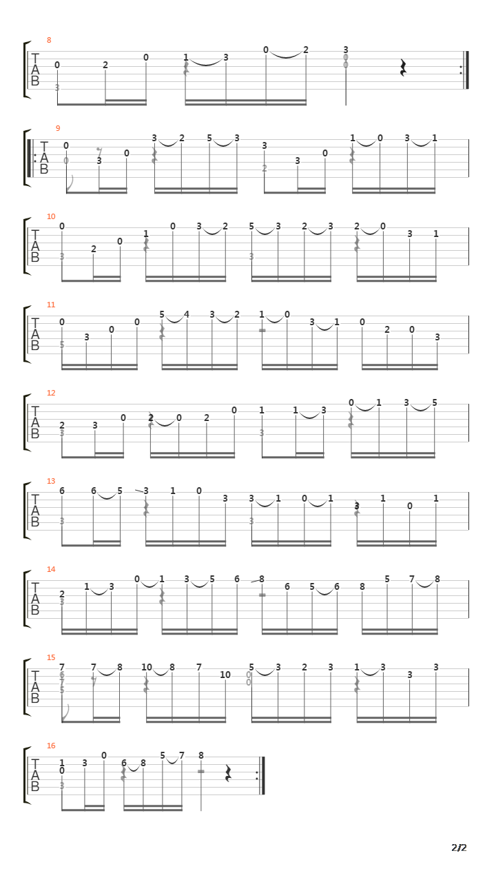 Etude 7吉他谱