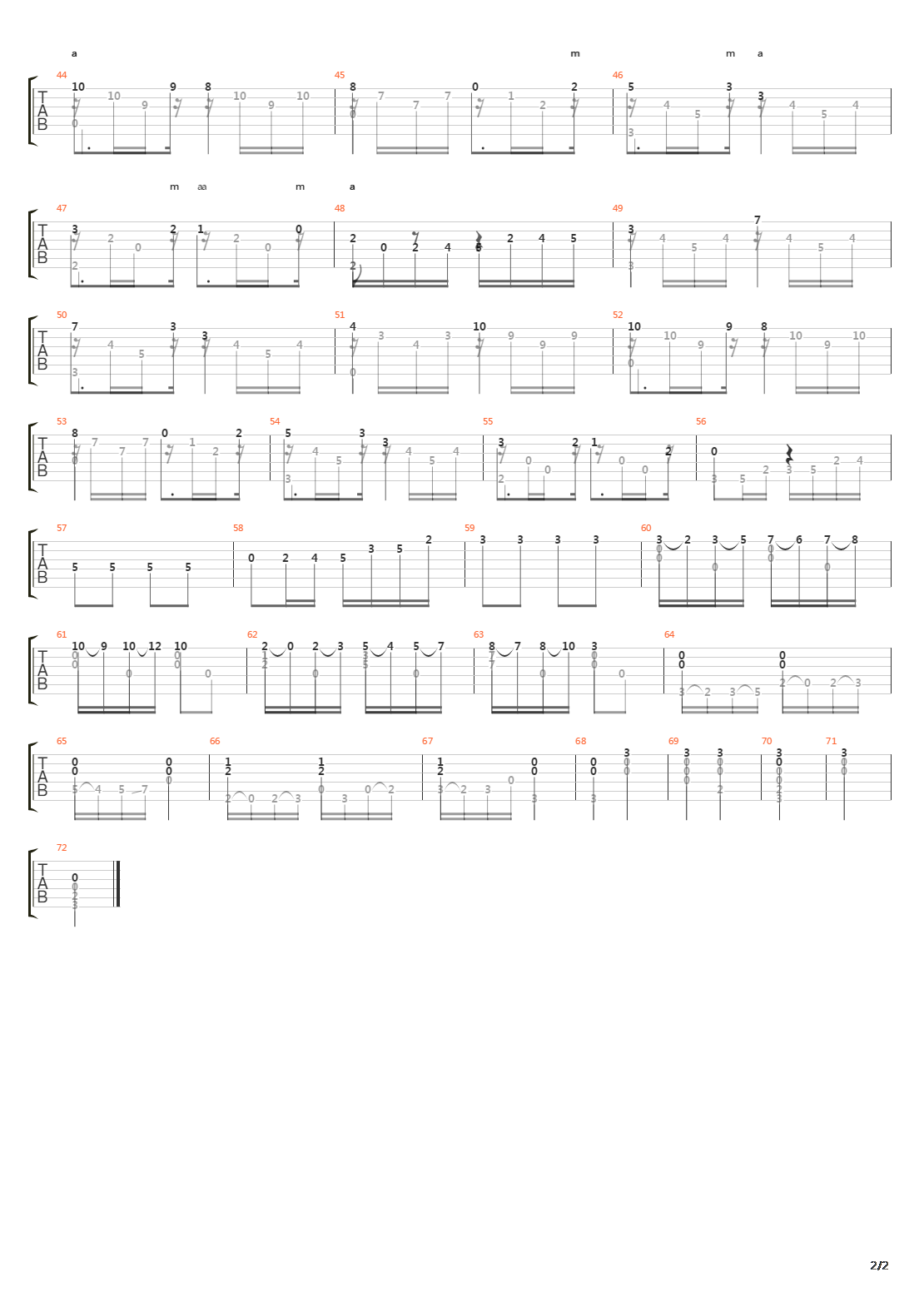 Etude 8吉他谱