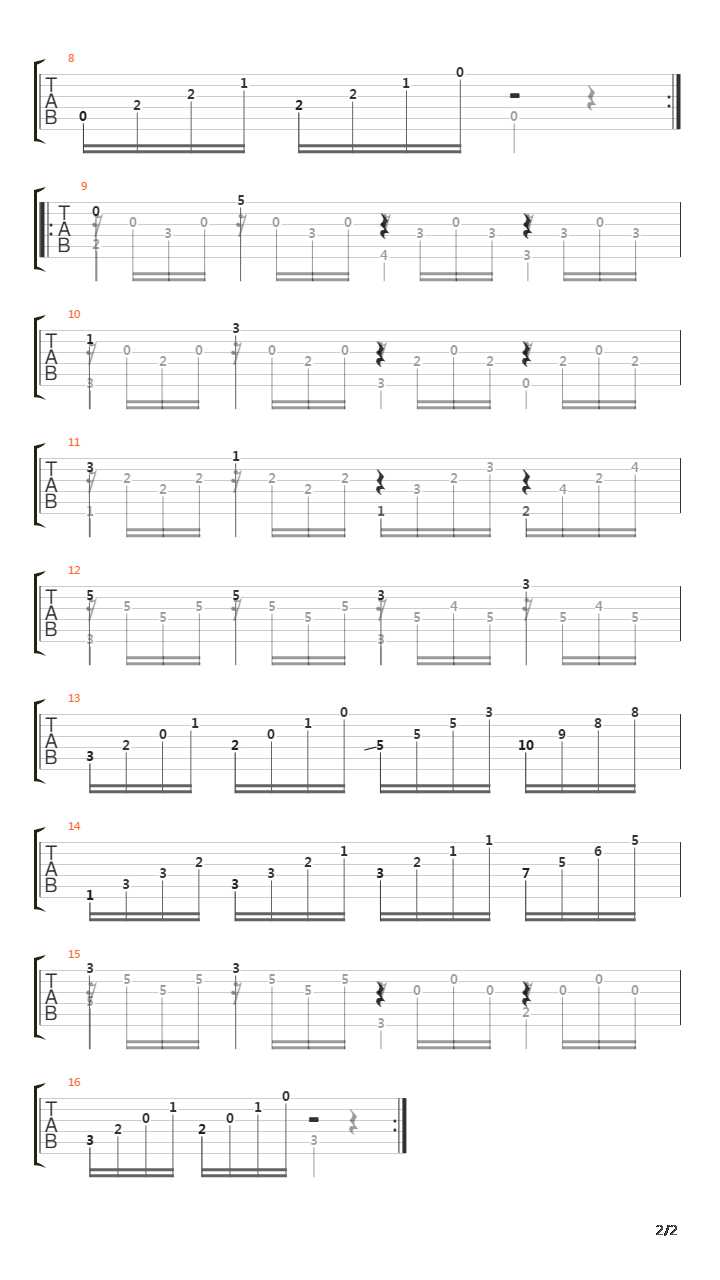 Etude 9吉他谱