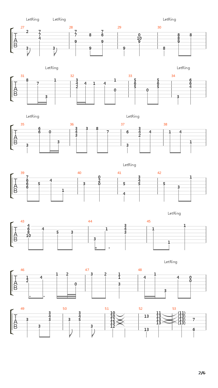 Mojave吉他谱