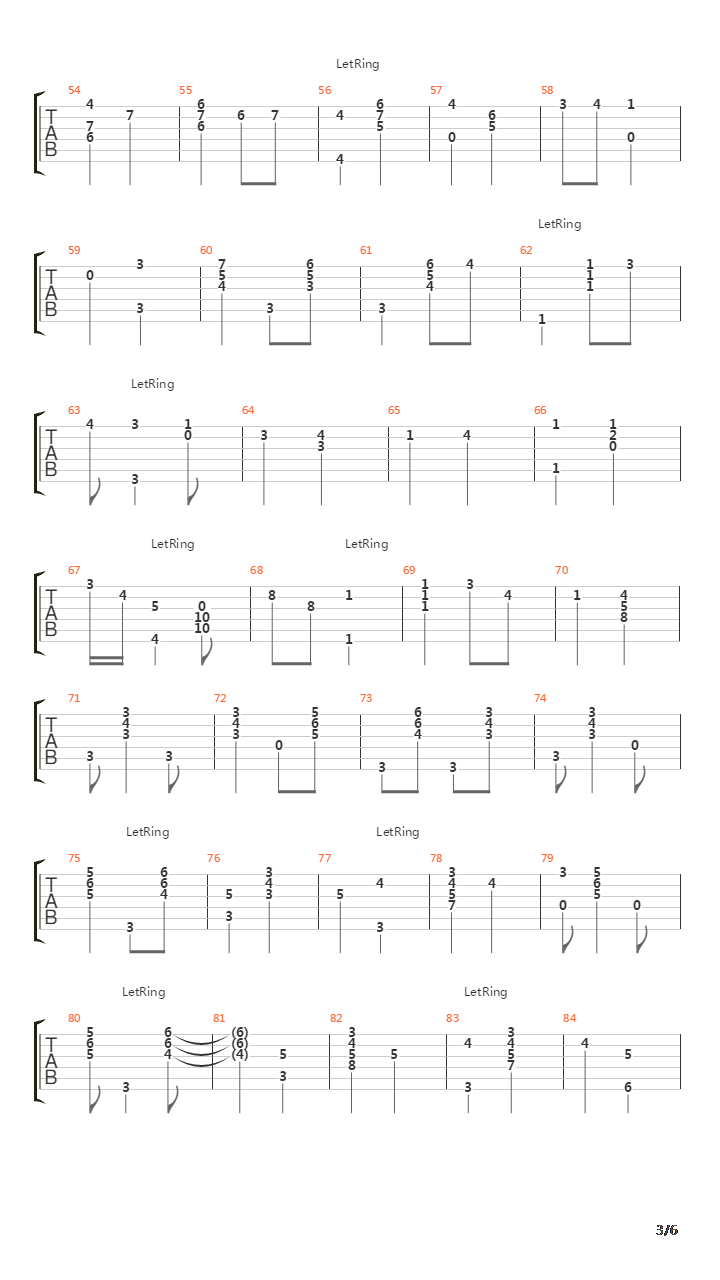 Mojave吉他谱