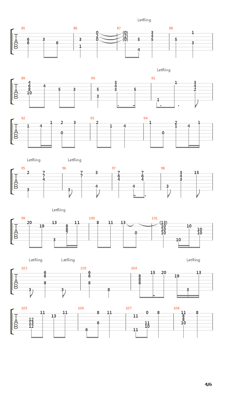 Mojave吉他谱