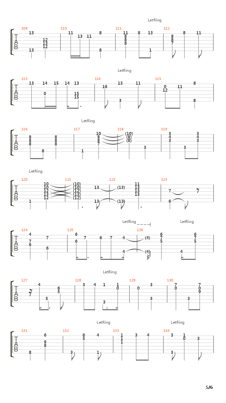 Mojave吉他谱