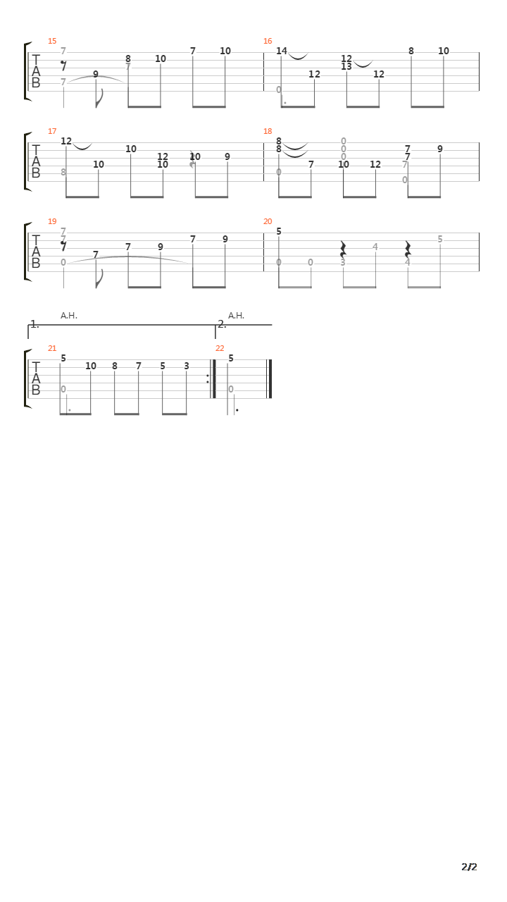 Cancion吉他谱