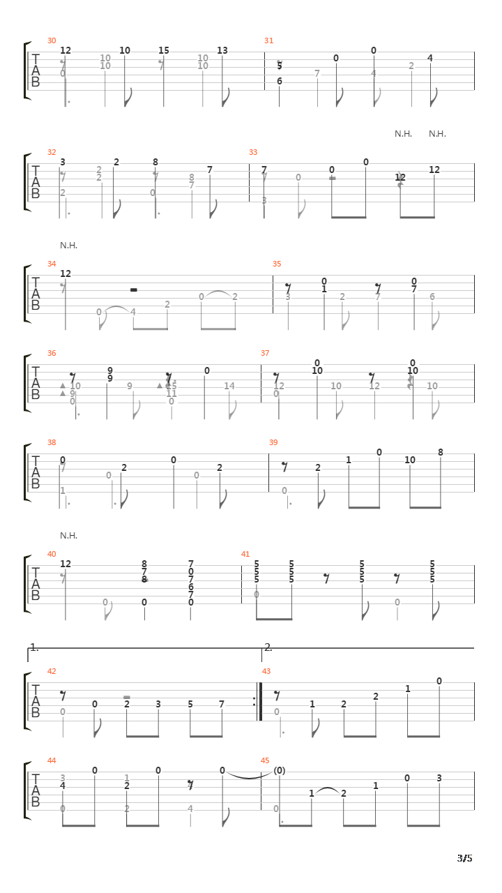 Carora吉他谱