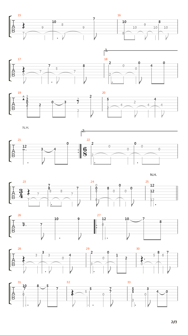 Triptico-3 La Negra吉他谱