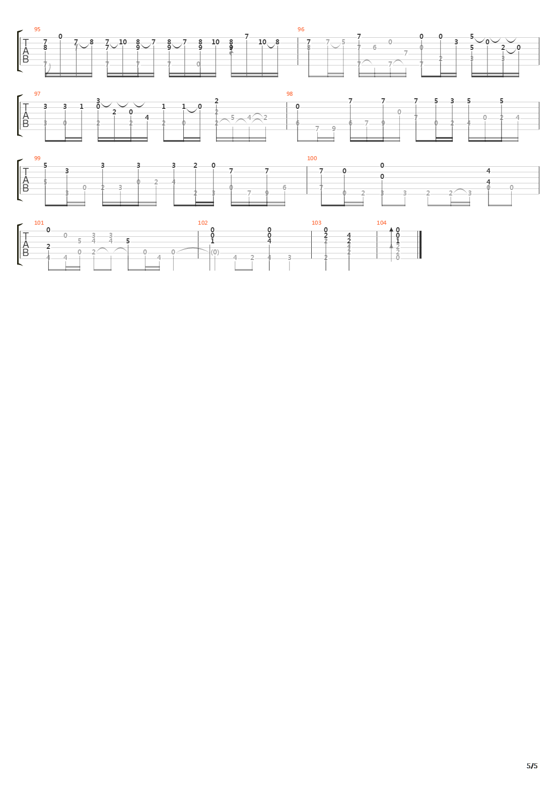 Allegro E Fuga吉他谱