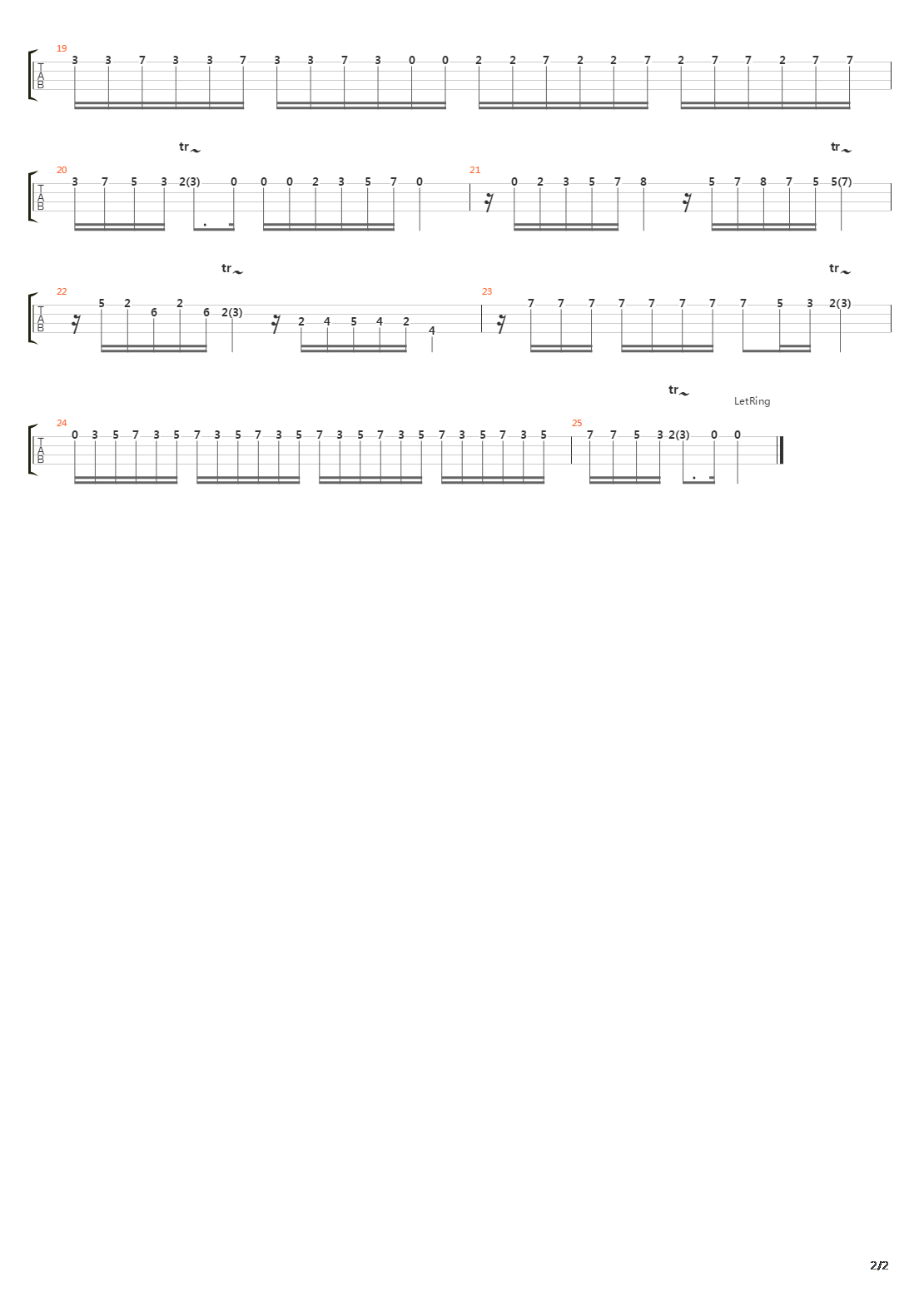 Concerto No 3 In G Major吉他谱