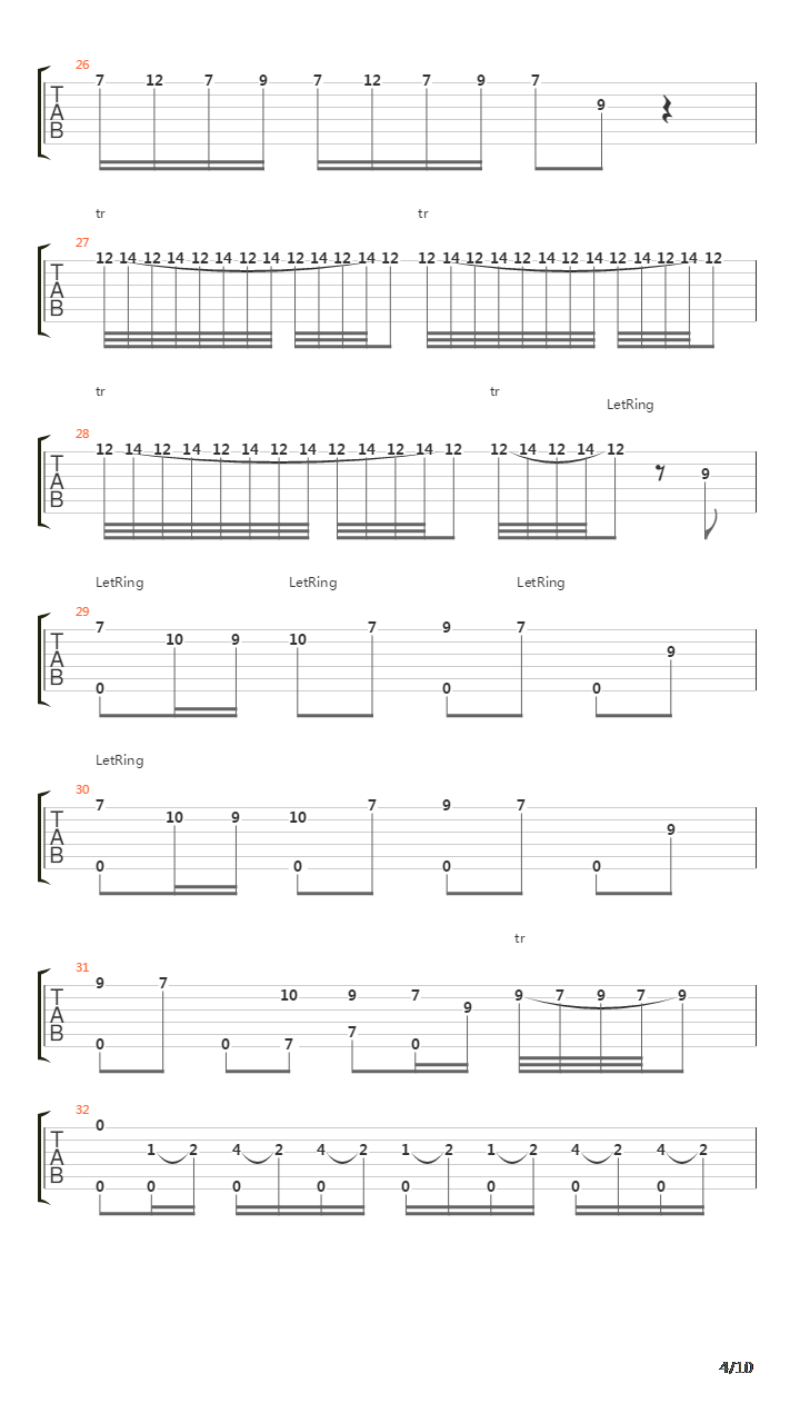 The Four Seasons-Spring吉他谱