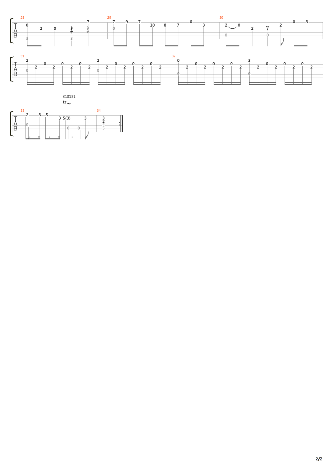 Theme from Largo吉他谱