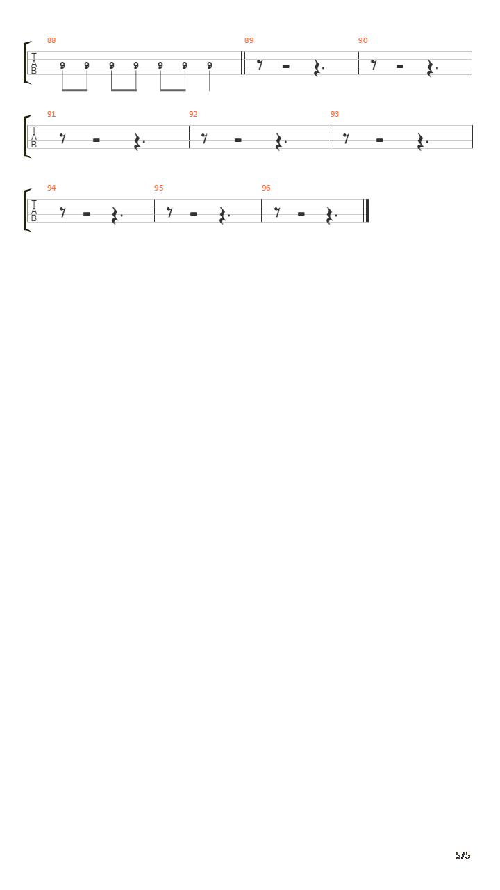 一万次悲伤吉他谱