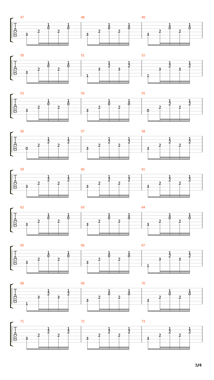 Camino del Indio吉他谱