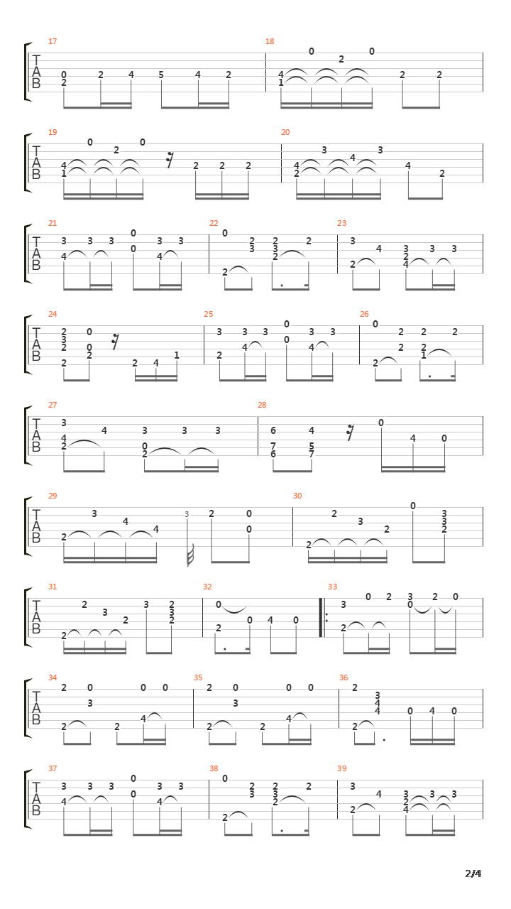 Cancion de los Horneros吉他谱
