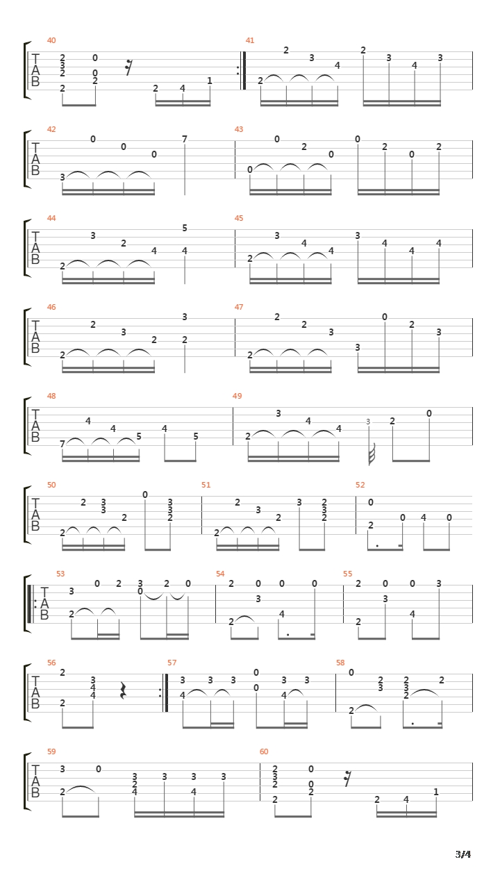 Cancion de los Horneros吉他谱