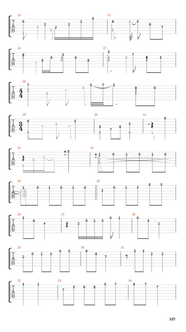 Alem Do Amor吉他谱