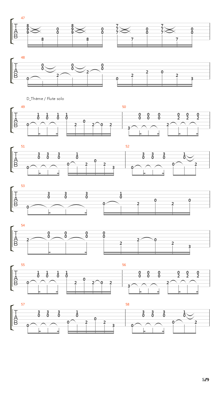 Canto de Xang吉他谱