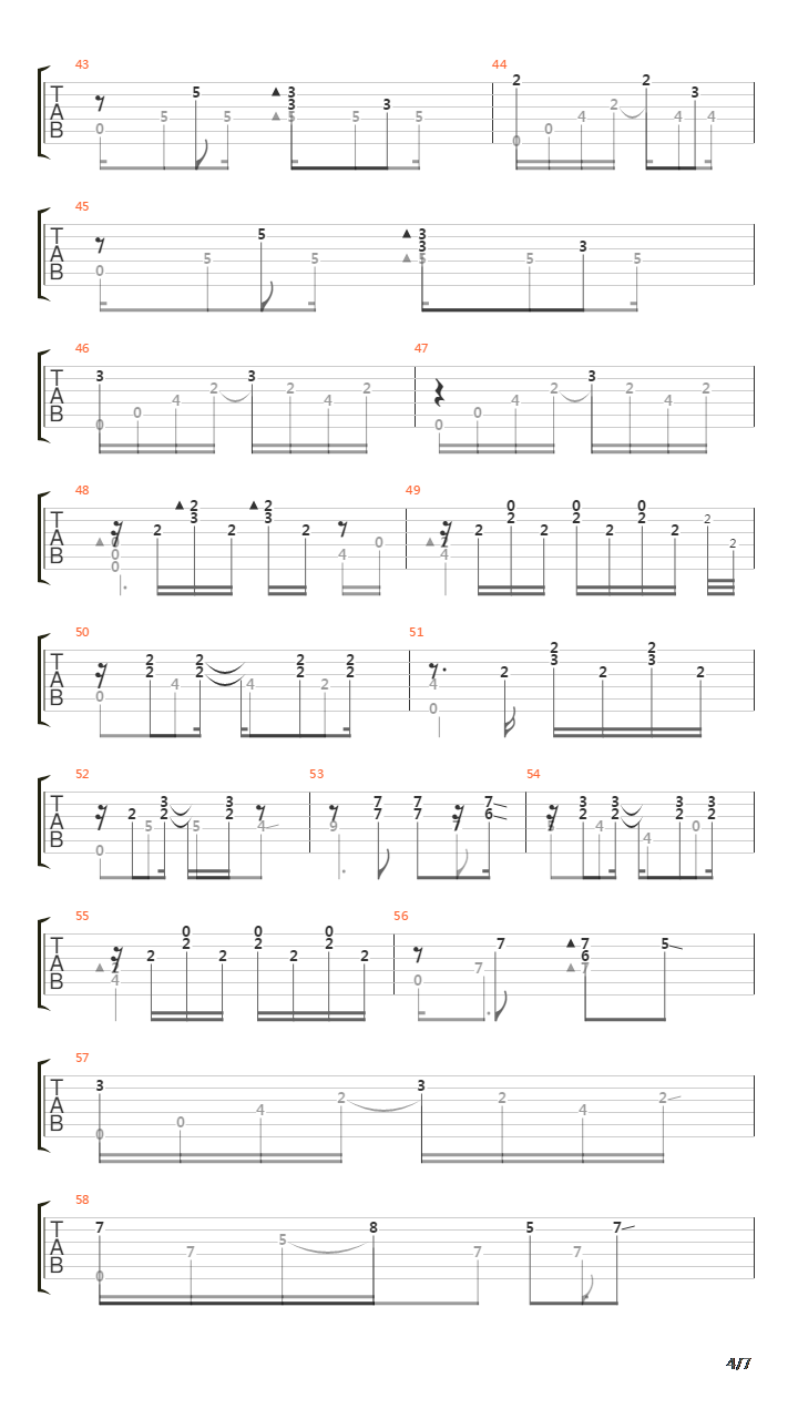 Chanson De Ladieu 1970吉他谱