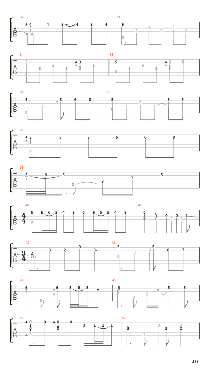 Chao De Estrelas 1971吉他谱