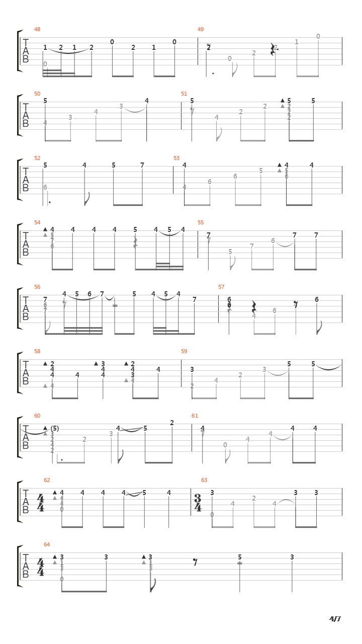 Chao De Estrelas 1971吉他谱