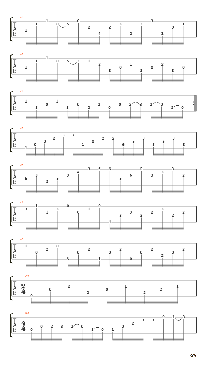 Choro Para Metronomo吉他谱