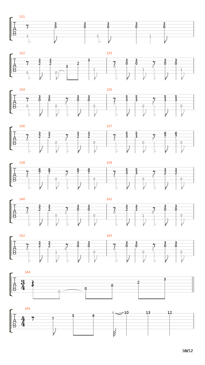 O Mar吉他谱