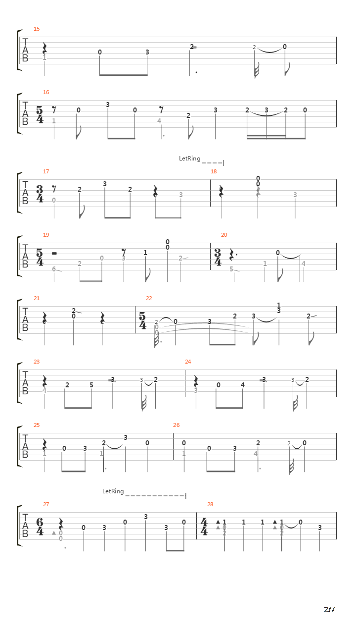 Samba Em Preludio 2000吉他谱