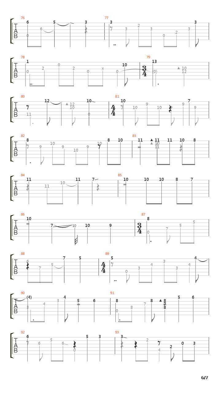 Samba Em Preludio 2000吉他谱