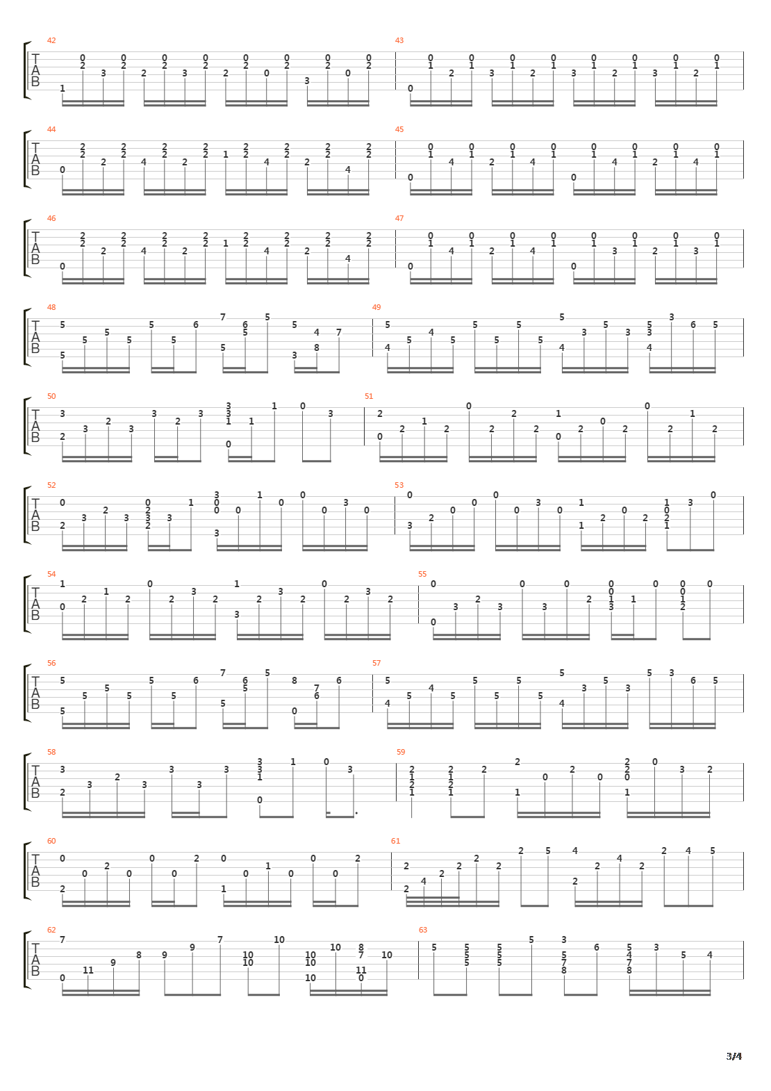 Tema Triste吉他谱